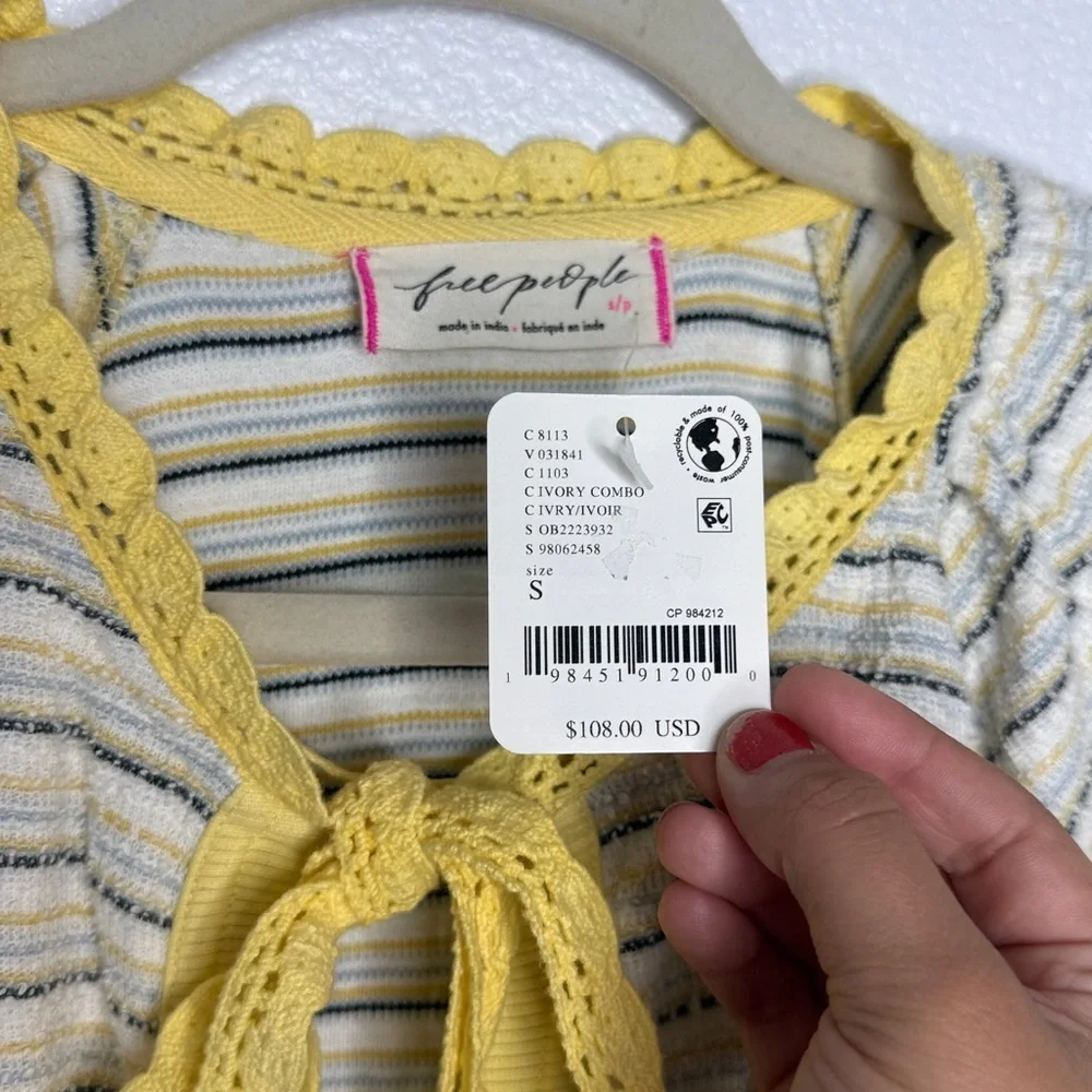 Free People Tropic Sweatshirt S NWT